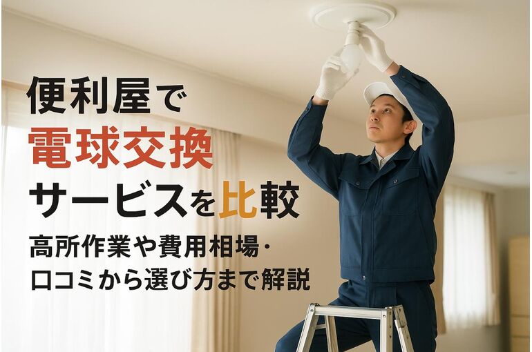 便利屋で電球交換サービスを比較｜高所作業や費用相場・口コミから選び方まで解説