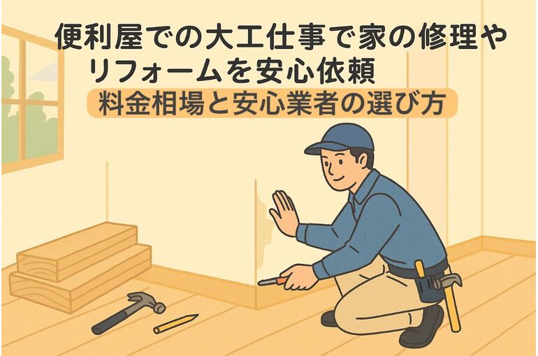 便利屋の大工仕事で家の修理やリフォームを安心依頼｜料金相場と信頼できる業者の選び方