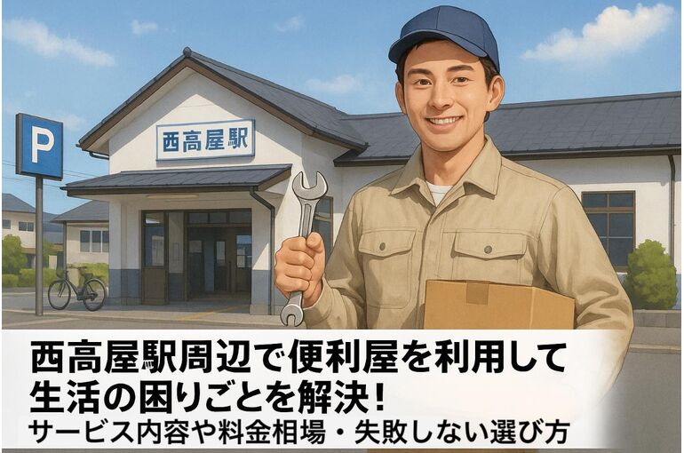 西高屋駅周辺で便利屋を利用して生活の困りごとを解決！サービス内容や料金相場・失敗しない選び方ガイド