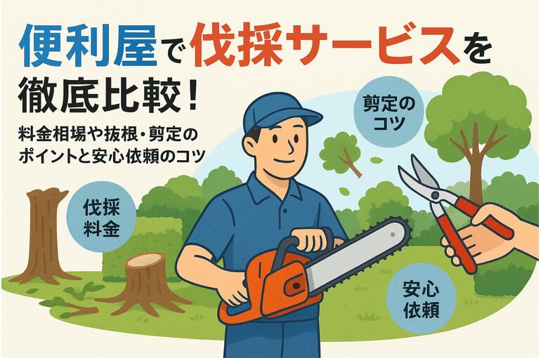 便利屋で伐採サービスを徹底比較！料金相場や抜根・剪定のポイントと安心依頼のコツ