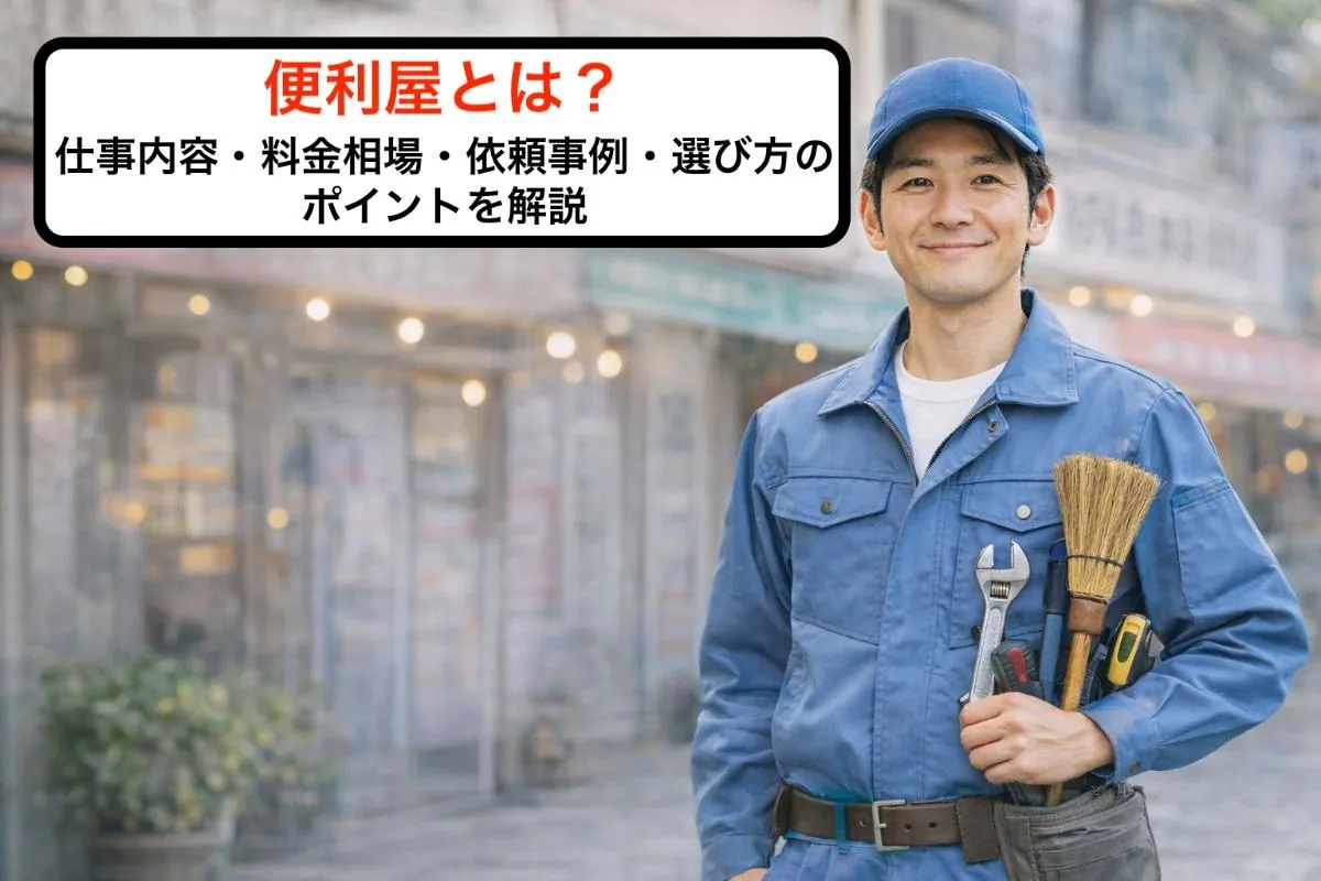 便利屋とは?仕事内容・料金相場・依頼事例・選び方のポイントを解説