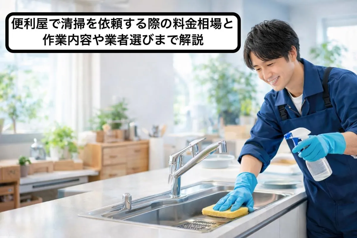 便利屋で清掃を依頼する際の料金相場と作業内容や業者選びまで解説