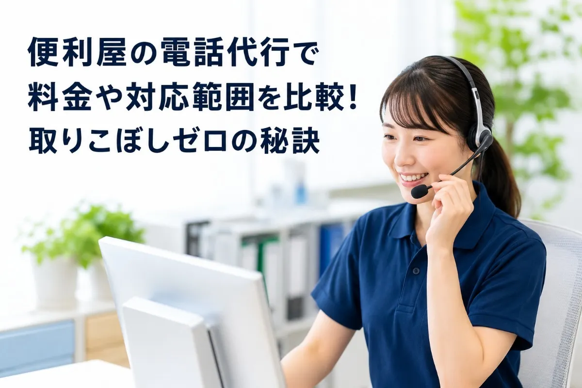 便利屋の電話代行で料金や対応範囲を比較!取りこぼしゼロの秘訣