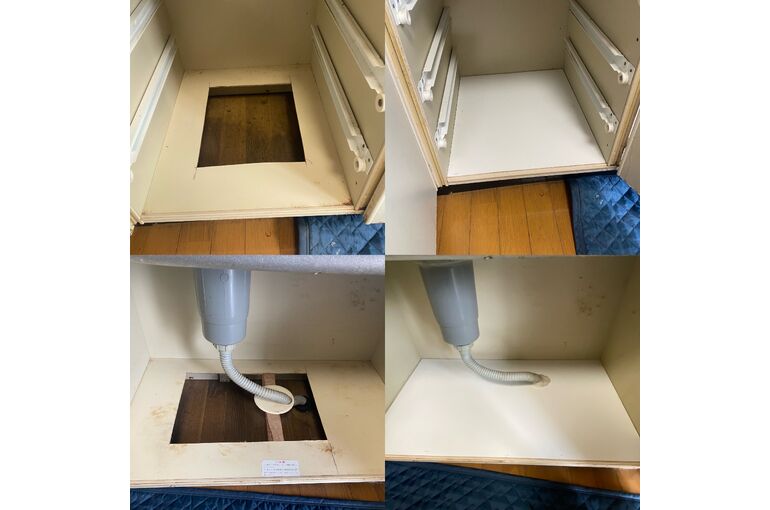 キッチン収納の修理